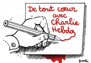 Dessin Plantu en soutien à Charlie Hebdo